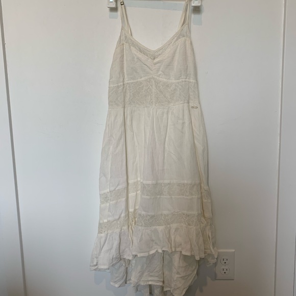 Roxy White Lace High to Low dress - Picture 1 of 7